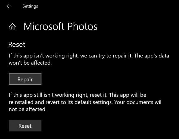 Giáo sư! Chúng tôi không thể lưu cái đó - Ứng dụng Windows 11/10 Photos 