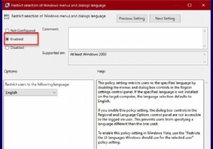 Ngăn người dùng thay đổi ngôn ngữ trong Windows 11/10 