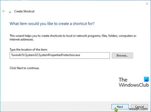 Cách tạo lối tắt Khôi phục Hệ thống trong Windows 10 