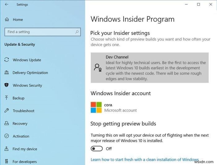 Làm cách nào để kiểm tra xem bạn đang Flighting hay đang sử dụng Windows Insider Build? 