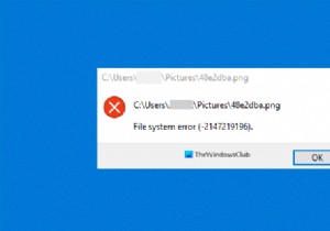 Ứng dụng Photos gặp sự cố với lỗi hệ thống tệp trong Windows 11/10 