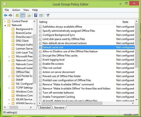 Định cấu hình dung lượng Ổ đĩa để sử dụng cho Tệp Ngoại tuyến trong Windows 11/10 