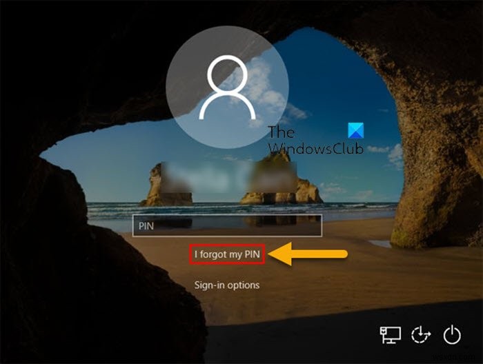 Cách Bật hoặc Tắt Đặt lại mã PIN ở màn hình Đăng nhập trên Windows 10 