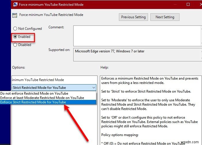 Cách bật hoặc tắt Chế độ hạn chế của YouTube trong Microsoft Edge 