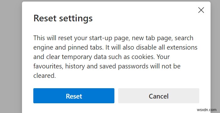 Mục yêu thích đã xóa tiếp tục xuất hiện lại trong Microsoft Edge trên Windows 10 