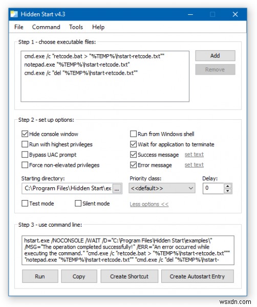 Cách chạy hàng loạt tệp âm thầm trong nền trên Windows 11/10 