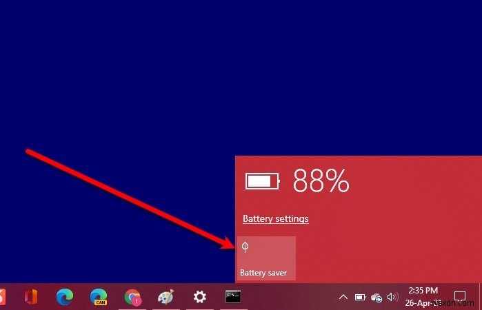 Cách bật hoặc tắt Trình tiết kiệm pin trong Windows 11/10 