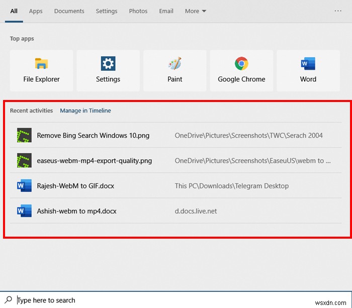 Cách tắt kết quả Bing Search trong Start Menu của Windows 11/10 