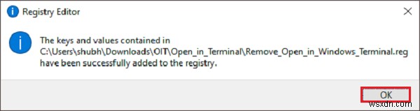 Cách thêm hoặc xóa mở trong Windows Terminal từ Menu ngữ cảnh trong Windows 11/10 