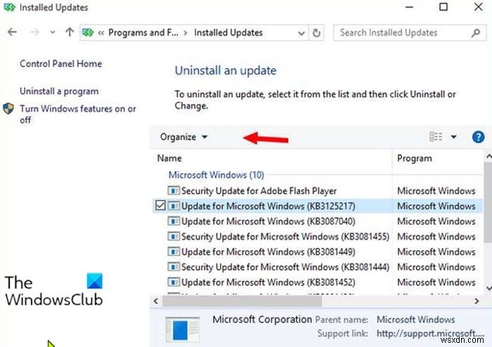 Cách gỡ cài đặt các bản cập nhật Windows được đánh dấu là tùy chọn Vĩnh viễn không cần gỡ cài đặt trong Windows 10 