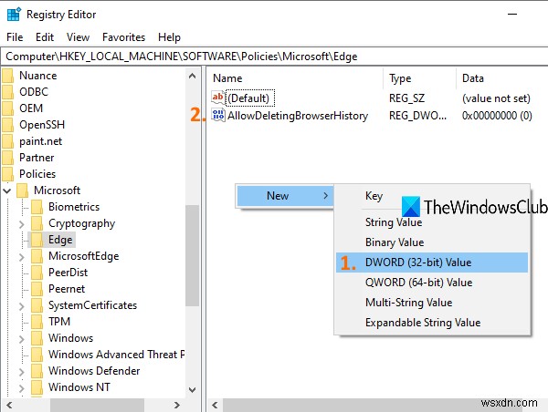 Ngăn xóa lịch sử trình duyệt và lịch sử tải xuống trong Microsoft Edge 