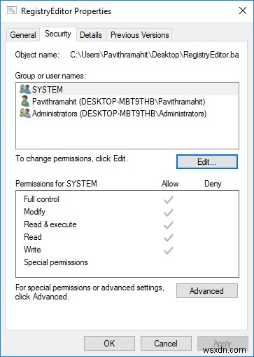 Cách tạo lối tắt Máy tính để bàn &Bàn phím để mở Windows Registry Editor 