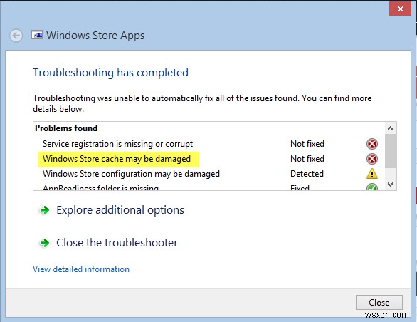 Windows Store Cache có thể bị hỏng trong Windows 11/10 