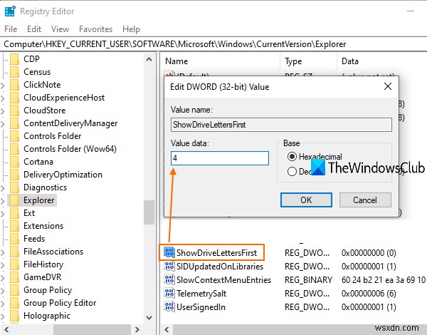Cách hiển thị các chữ cái trên Drive trước tên Drive trong Explorer trong Windows 11/10 