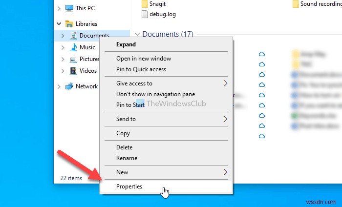 Cách thay đổi mẫu thư mục Thư viện trên Windows 11/10 