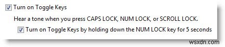 Bật cảnh báo Caps Lock, Num Lock hoặc Scroll Lock trong Windows 11/10 