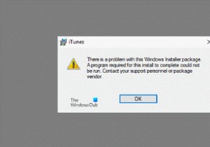 Có sự cố với gói Windows Installer này 