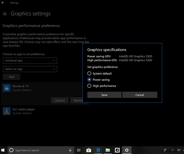Cách chọn GPU khác nhau cho các ứng dụng khác nhau trong Windows 11/10 