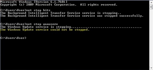 Khắc phục Không thể dừng dịch vụ Windows Update 