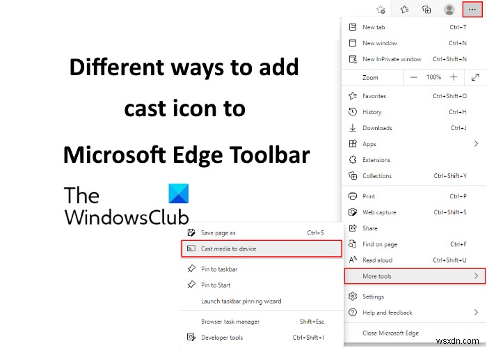 Cách thêm biểu tượng Truyền vào Thanh công cụ Microsoft Edge 