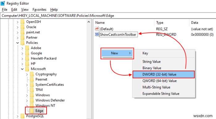 Cách thêm biểu tượng Truyền vào Thanh công cụ Microsoft Edge 