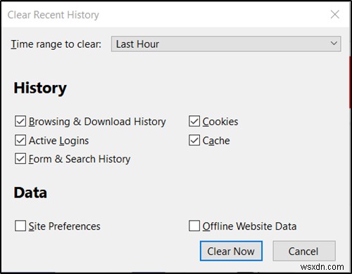 Cách xóa Bộ nhớ cache, Cookie, Lịch sử duyệt web trong Chrome và Firefox 
