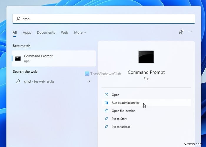 Cách chạy Command Prompt với tư cách là quản trị viên trong Windows 11/10 