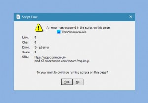 Sửa lỗi tập lệnh trên Windows 11/10 