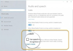 Cách Bật hoặc Tắt Sử dụng Nhận dạng giọng nói trong Windows Hỗn hợp Thực tế trong Windows 10 