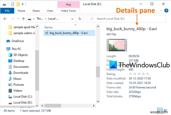 Cách hiển thị ngăn Chi tiết trong File Explorer của Windows 10 