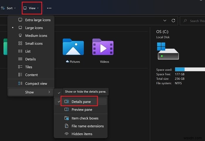 Cách hiển thị ngăn Chi tiết trong File Explorer của Windows 10 