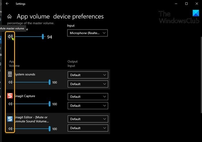 Cách tắt hoặc bật âm lượng âm thanh trong Windows 11/10 