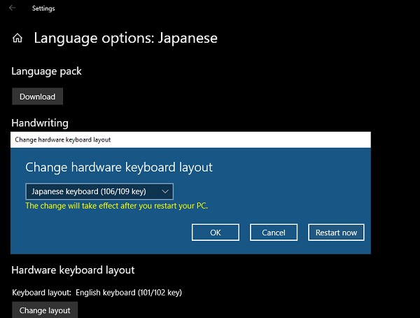 Cách cài đặt bàn phím tiếng Nhật trên Windows 11/10 
