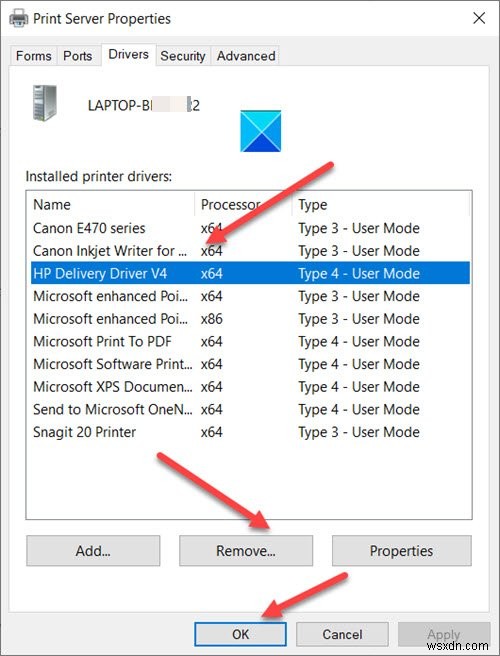 Lỗi trình điều khiển máy in không xác định 0x80070705 trên Windows 11/10 