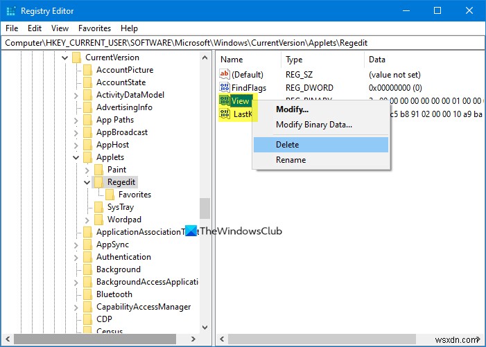 Cách đặt lại REGEDIT về mặc định trong Windows 11/10 