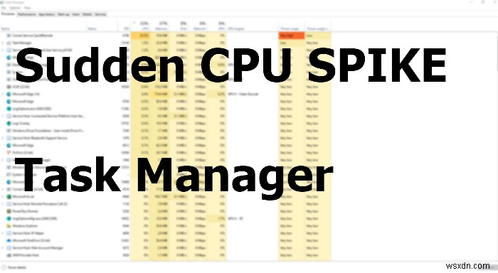 Tại sao mức sử dụng CPU tăng đột biến đến 100% khi khởi chạy Trình quản lý tác vụ? 