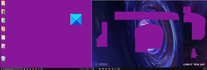 Sửa màn hình nền chuyển sang màu hồng hoặc tím trong Windows 11/10 