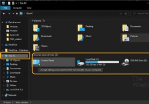 Cách thêm Control Panel vào File Explorer trong Windows 11/10 
