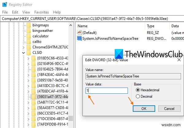 Cách thêm thư mục Hồ sơ người dùng vào Ngăn điều hướng của Windows 10 File Explorer 