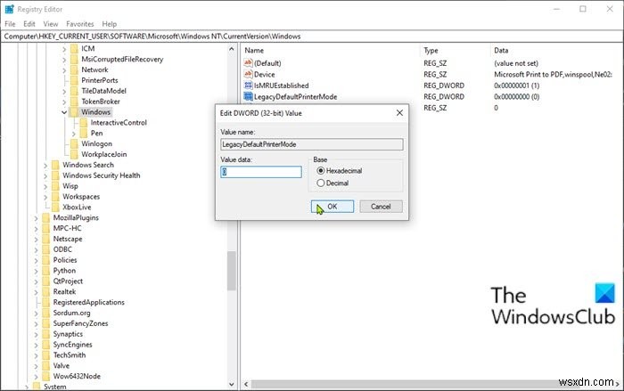 Đặt làm máy in mặc định Mục menu ngữ cảnh bị thiếu trong Windows 10 