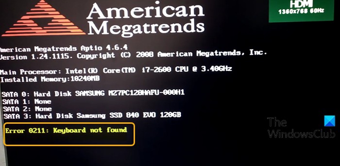 Lỗi 0211:Không tìm thấy bàn phím trên Windows 10 