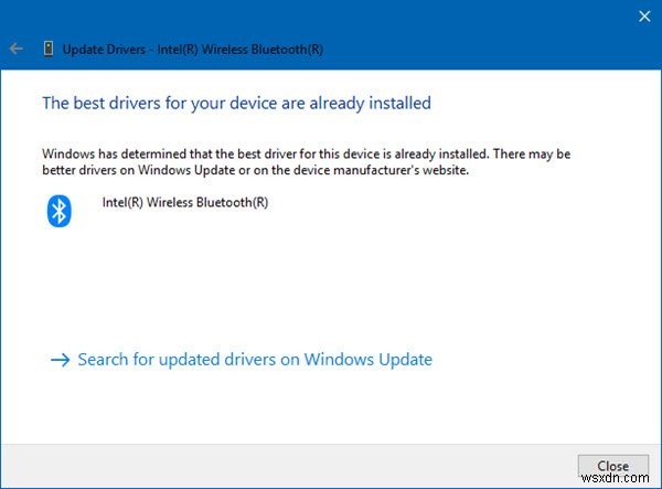 Cách cập nhật trình điều khiển Bluetooth trong Windows 11/10 