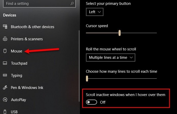 Cách tắt tính năng cuộn không hoạt động trong Windows 10 