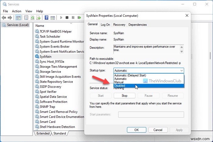 Bật hoặc tắt SysMain &Prefetch cho SSD trong Windows 11/10 