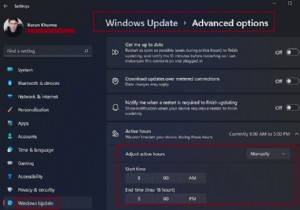 Cách cấu hình và sử dụng Active Hours trong Windows 11/10 
