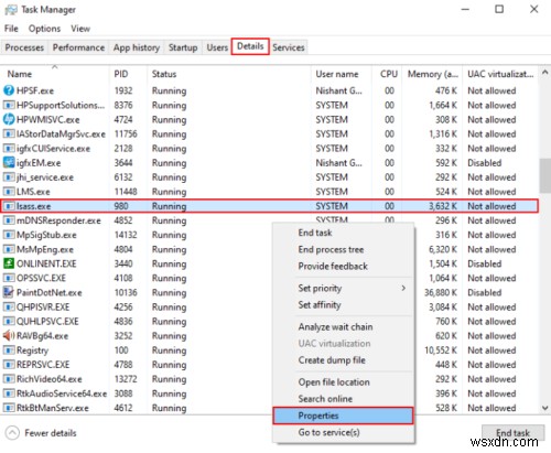 Lsass.exe trong Windows 10 là gì và Làm thế nào để biết nó có phải là Virus hay không? 