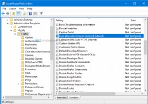 Cách tự động xóa dữ liệu duyệt web ĐÃ CHỌN khi Firefox đóng 