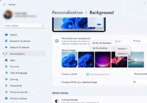 Cách đặt các Hình nền khác nhau trên Màn hình kép trong Windows 11/10 