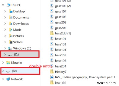 Xóa mục nhập Drive Letter trùng lặp khỏi Explorer trong Windows 11/10 