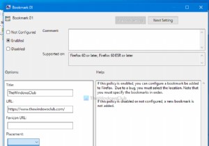 Cách tạo dấu trang Firefox bằng Group Policy và Registry Editor 